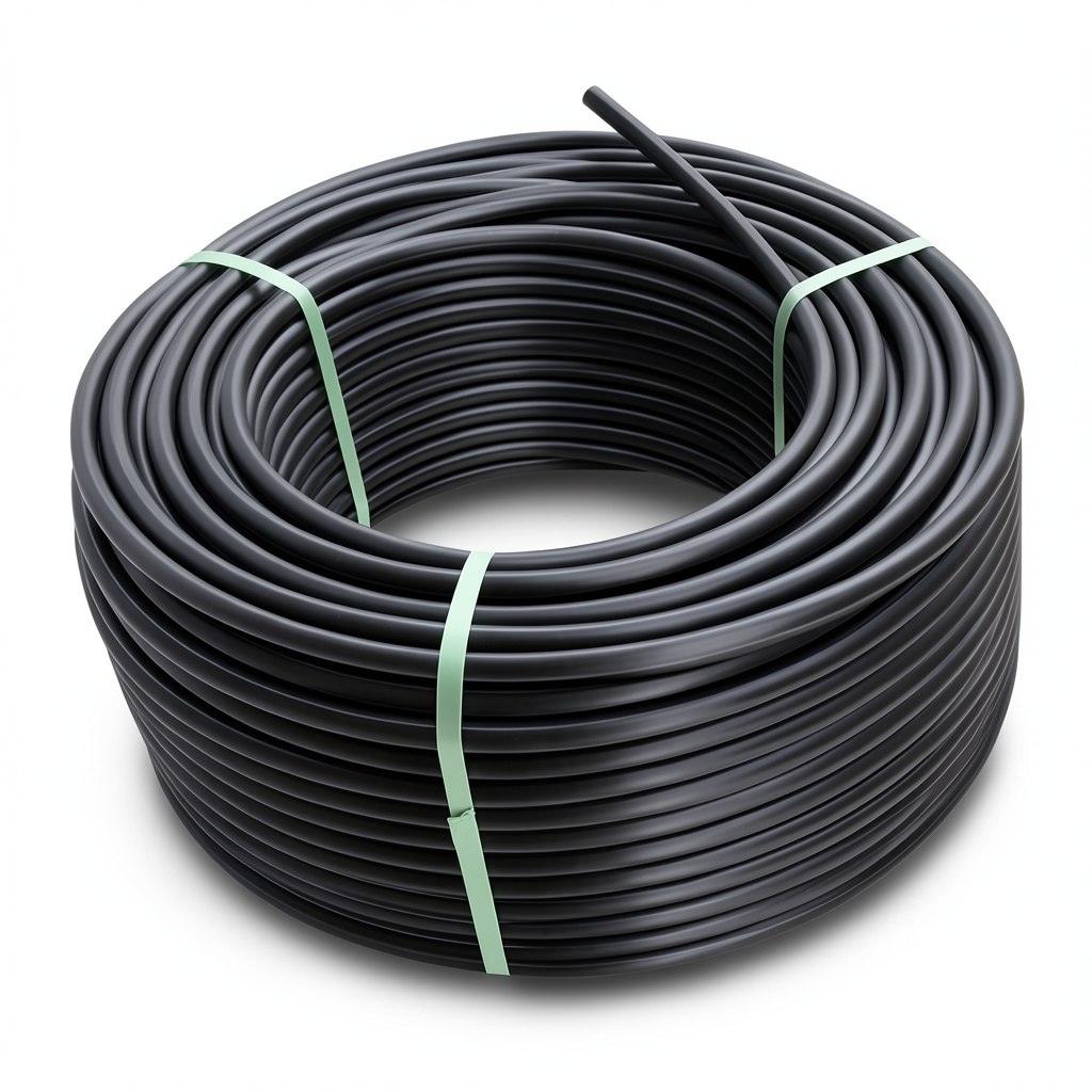لفة أنابيب HDPE ضغط 4 بار PE 100 قطر خارجي 50 مم SDR 33 لون أسود
