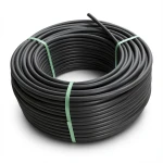 HDPE Plastic Coil Pipe Nominal Pressure 4 Bar PE 100 OD 63 mm SDR 33 Black