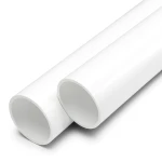 UPVC Pipes 20 Bar Pressure 50 mm Diameter 4.6 mm Thickness White