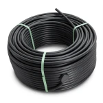 HDPE Plastic Coil Pipe PN 4 Bar PE 100, 90 mm Diameter, SDR 33, Black