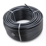 HDPE Plastic Coil Pipe Nominal Pressure 4 Bar PE 100 OD 125 mm SDR 33 Black