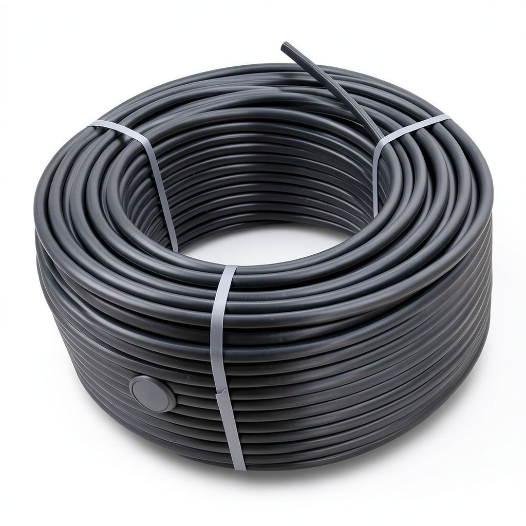 لفة أنابيب HDPE ضغط 4 بار PE 100 قطر خارجي 125 مم SDR 33 لون اسود