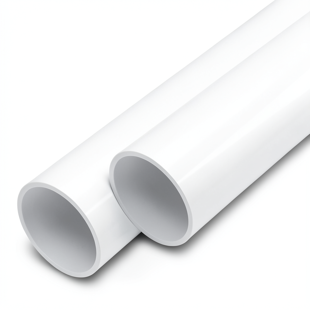 مواسير UPVC ضغط 20 بار قطر خارجي 90 مم سمك 8.2 مم لون أبيض