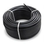 HDPE Plastic Coil Pipe Nominal Pressure 4 Bar PE 100 Outside Diameter 140 mm SDR 33 Black