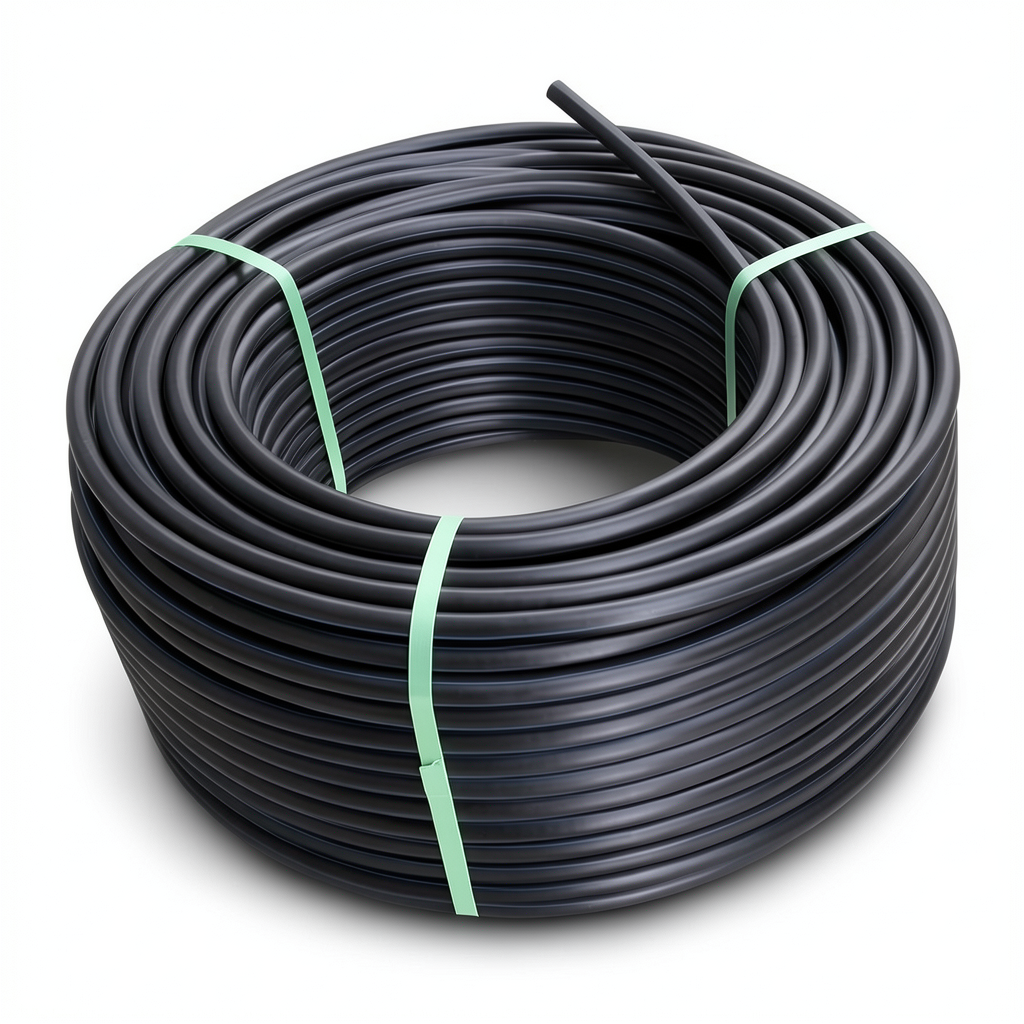 HDPE Plastic Coil Pipe PN 9.9 Bar PE 100 OD 25 mm SDR 13.6 Black