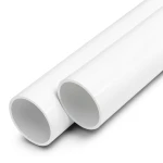 UPVC Pipes Nominal Pressure 25 Bar Outside Diameter 200 mm Thickness 18.2 mm White