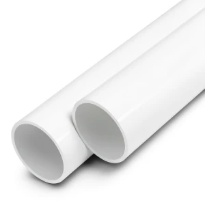 مواسير UPVC ضغط اسمي 25 بار قطر خارجي 200 مم سمك 18.2 مم أبيض