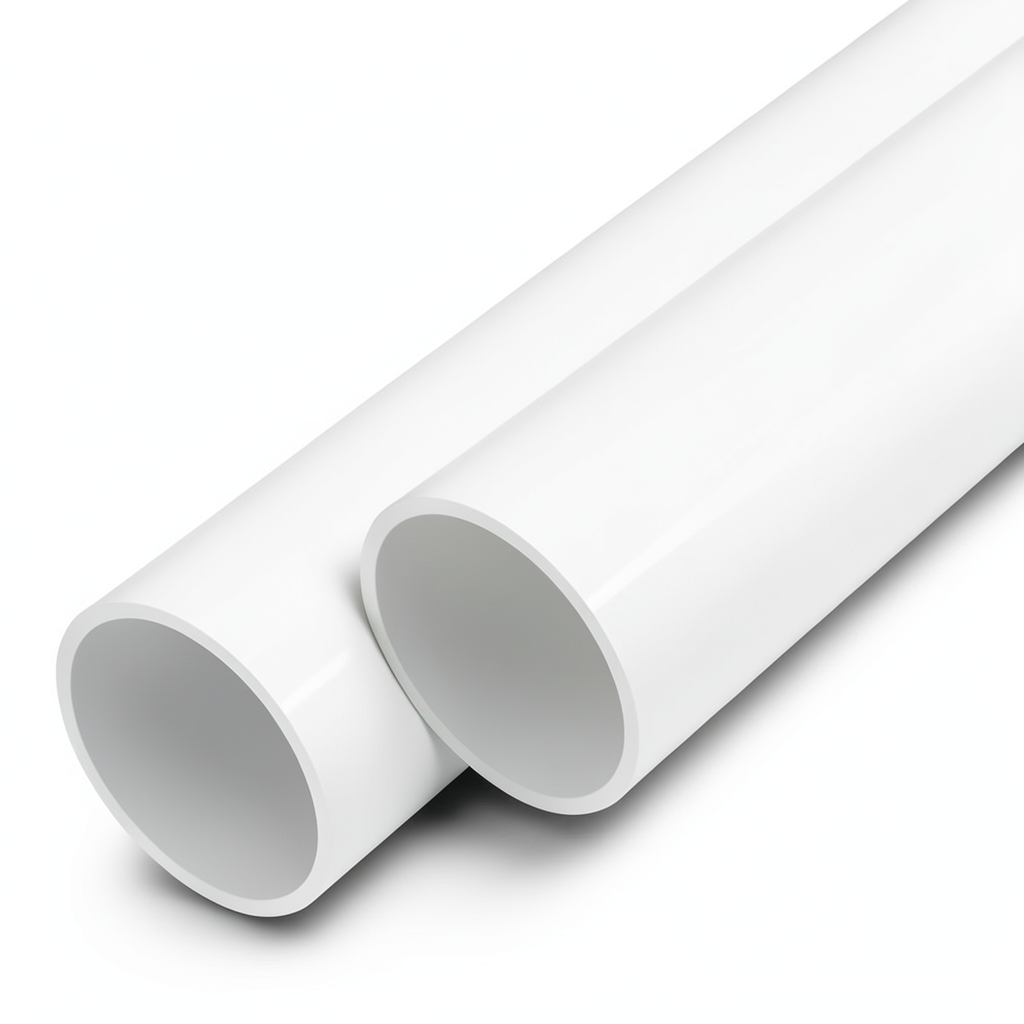 UPVC Pipes Nominal Pressure 25 Bar Outside Diameter 200 mm Thickness 18.2 mm White