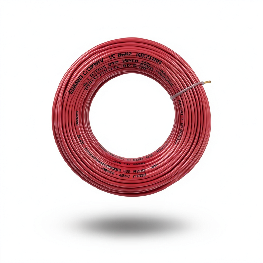 Stranded Copper Wire 16mm2 450/750V PVC Insulated Red | Jeddah Cables Company