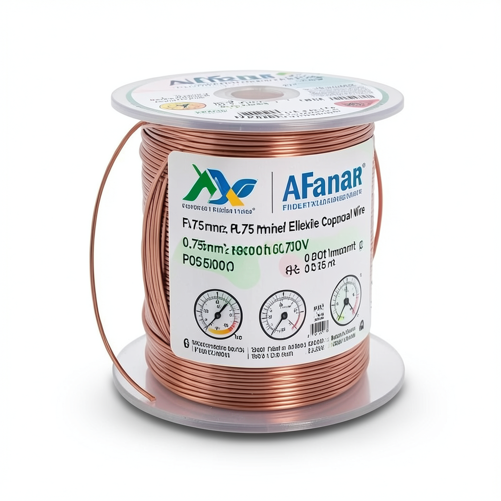 Copper Flexible Electrical Wire 0.75mm2, 300/500V, PVC Insulation, 300ft Roll | Al Fanar
