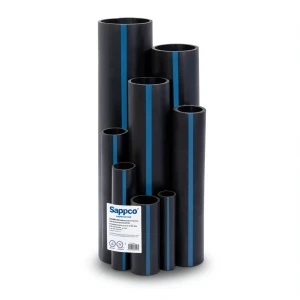 Sappco HDPE Pipes PE 100 Pressure 12.5 Bar Outside Diameter 63 mm Thickness 4.7 mm Black | SAPPCO