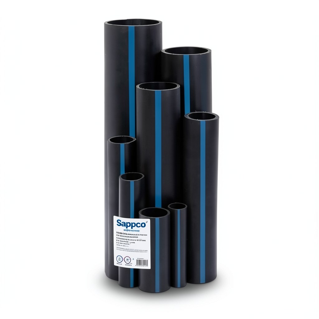 مواسير HDPE سابكو PE 100 ضغط 12.5 بار قطر خارجي 63 مم سمك 4.7 مم لون اسود | سابكو