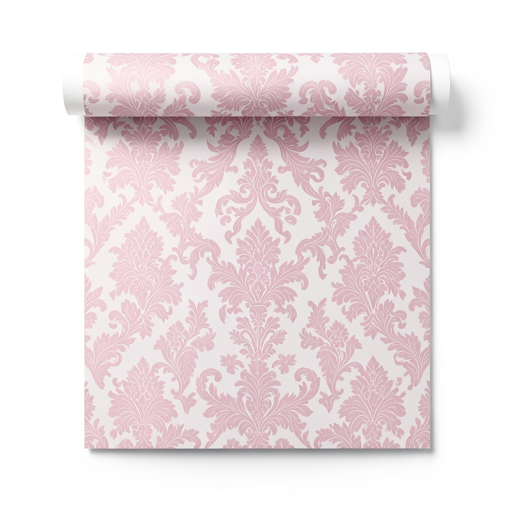 Italian Wall Decoration 10m x 1.06m Pink, Model 4757
