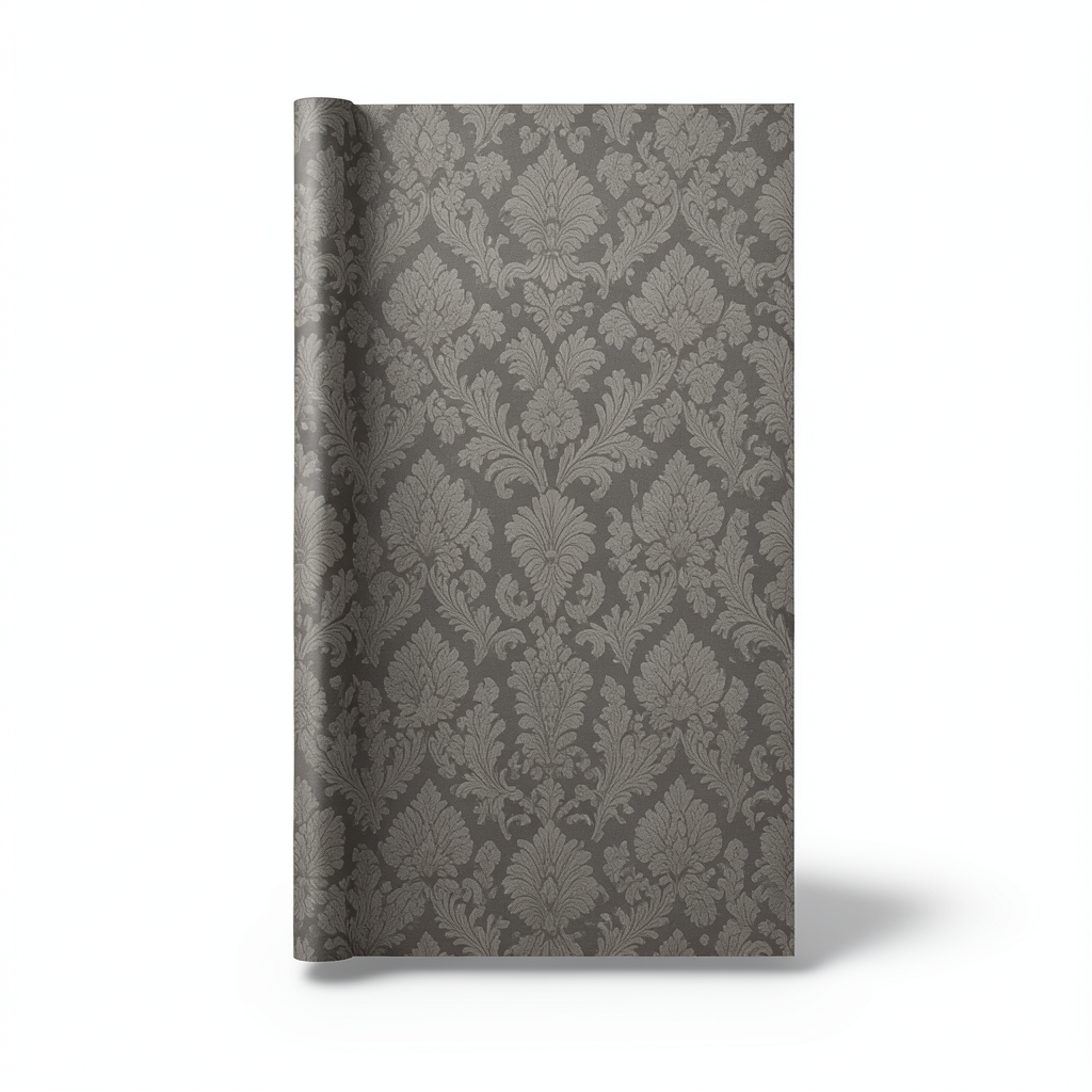 Italian Patterned Wallpaper 10m x 0.53m Dark Beige, Model 73512