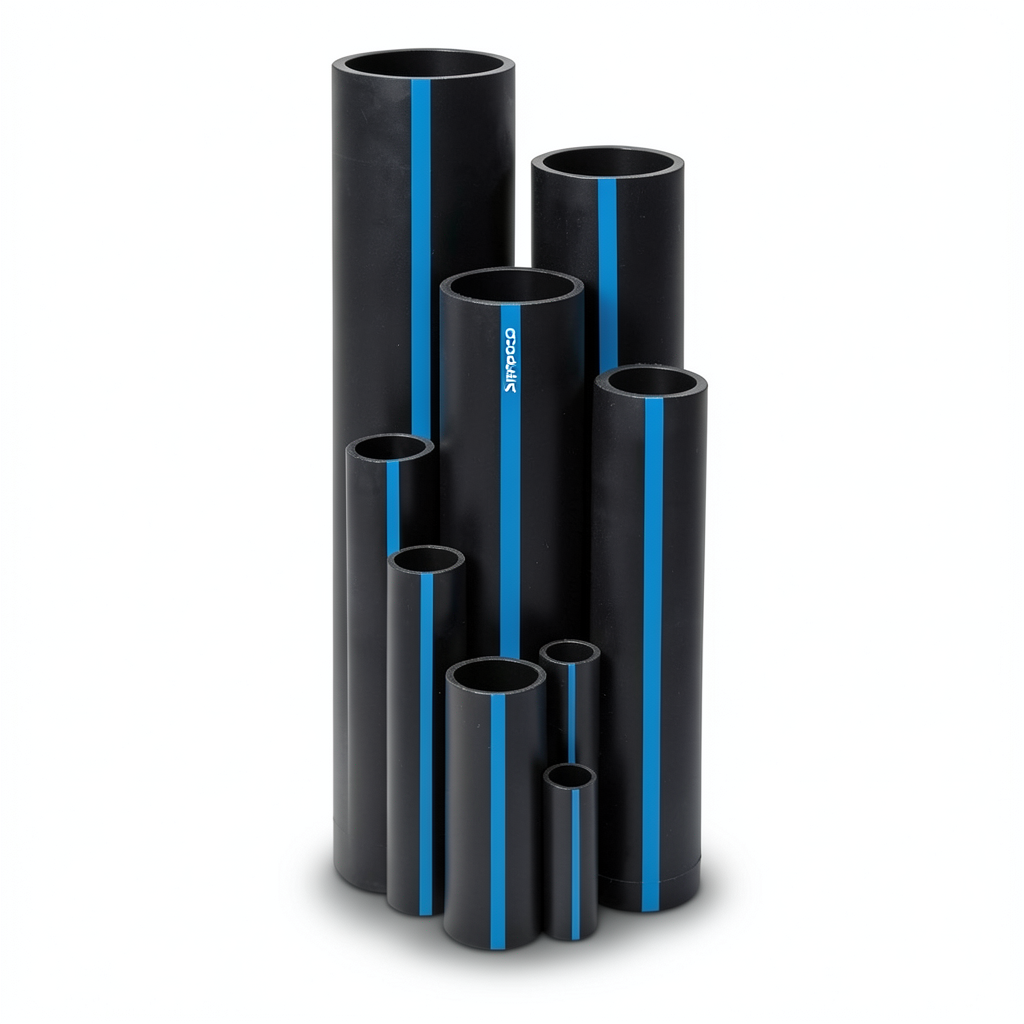 مواسير HDPE سابكو PE 100 ضغط 12.5 بار قطر خارجي 225 مم سماكة 16.6 مم لون أسود | سابكو