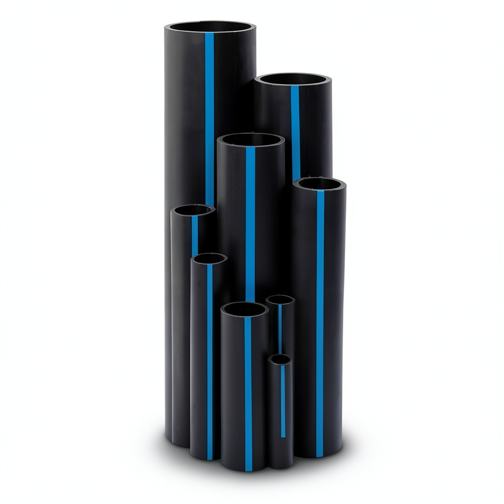Sappco HDPE Pipes PE 100 Pressure 12.5 Bar OD 250 mm Thickness 18.4 mm Black | SAPPCO