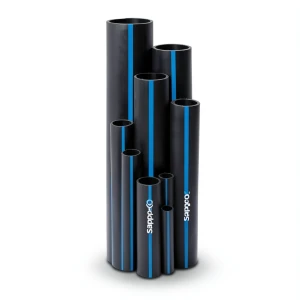 مواسير HDPE سابكو PE 100 ضغط 10 بار قطر خارجي 500 مم سمك 29.7 مم لون اسود | سابكو