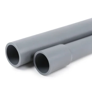 مواسير UPVC ضغط 8.6 بار مقاس 6 إنش سمك 5.2 مم لون رمادي