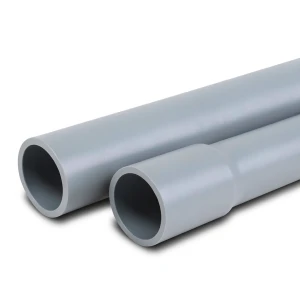 مواسير UPVC ضغط 11 بار مقاس 1 1/2 إنش سمك 1.9 مم لون رمادي