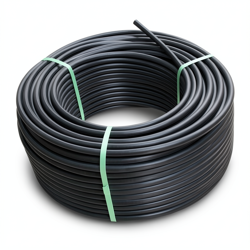 لفة أنابيب HDPE ضغط 4 بار PE 100 قطر خارجي 50 مم SDR 33 لون أسود
