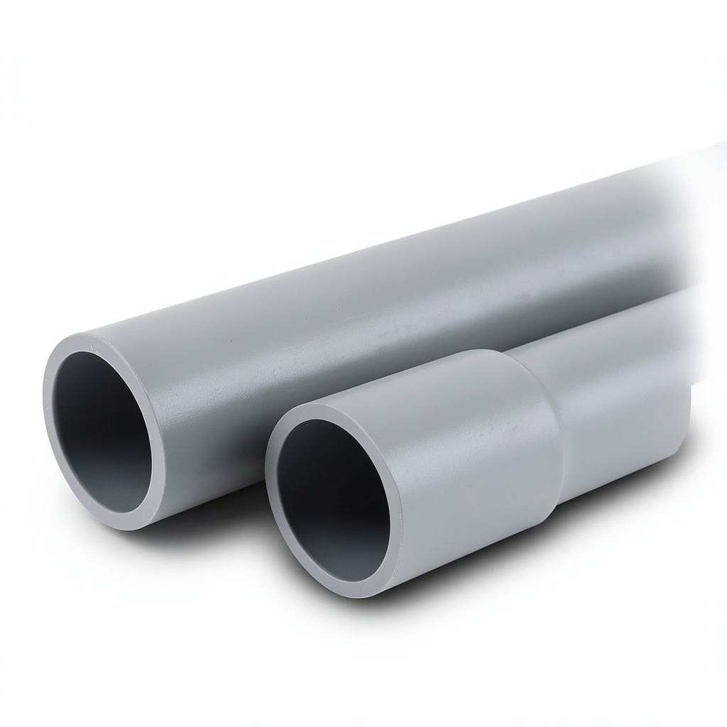 UPVC Pipes Nominal Pressure 11 Bar Size 6 inch Thickness 6.5 mm Gray