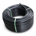 HDPE Plastic Coil Pipe PN 4 Bar PE 100 OD 75 mm SDR 33 Black