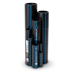 Sappco HDPE Pipes PE 100 Pressure 12.5 Bar Outside Diameter 125 mm Thickness 9.2 mm Black | SAPPCO