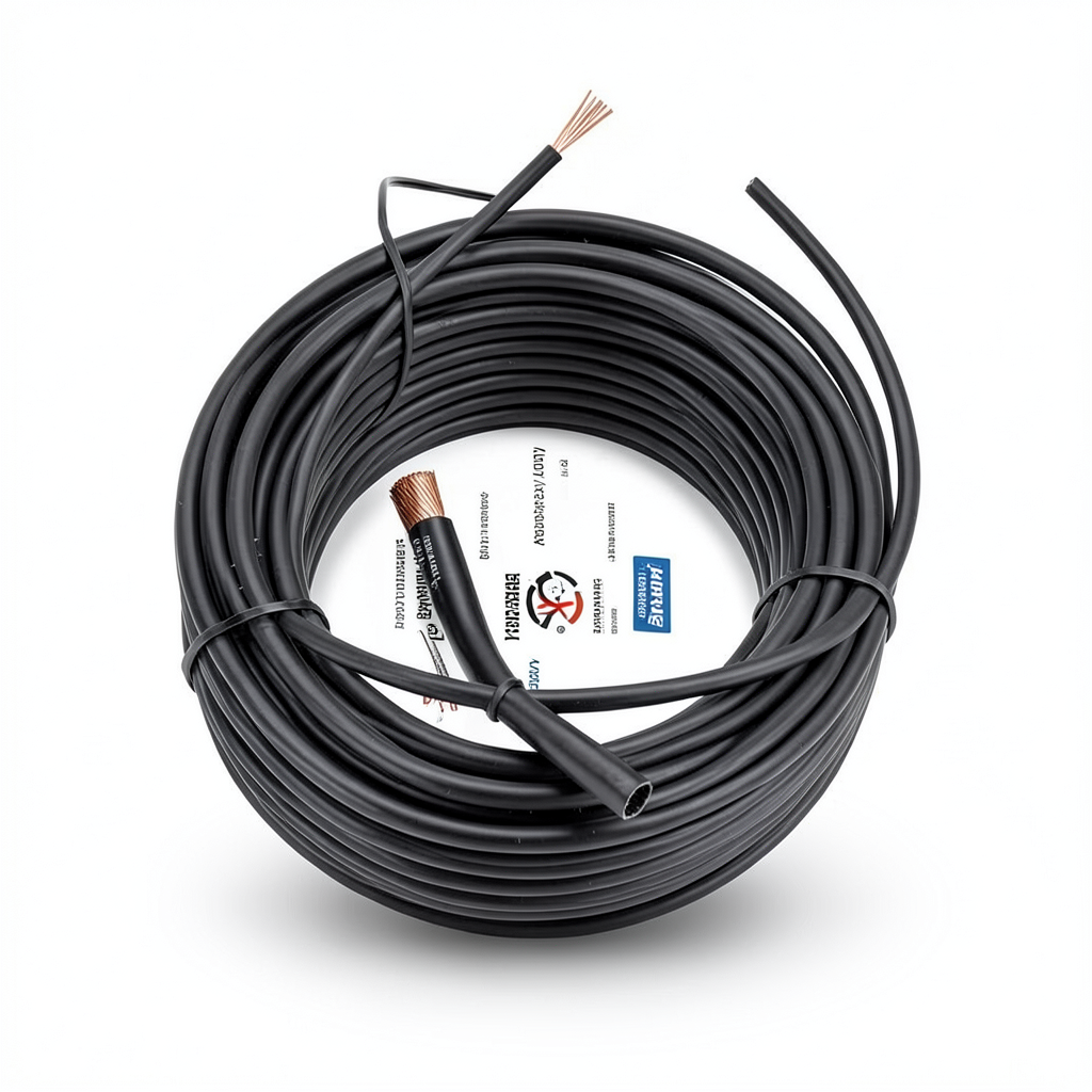 Copper Flexible Electrical Wire Conductor 10mm2, 450/750V, PVC Insulation, Black | Al Fanar