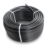 HDPE Plastic Coil Pipe PN 4 Bar PE 100, 90 mm Diameter, SDR 33, Black