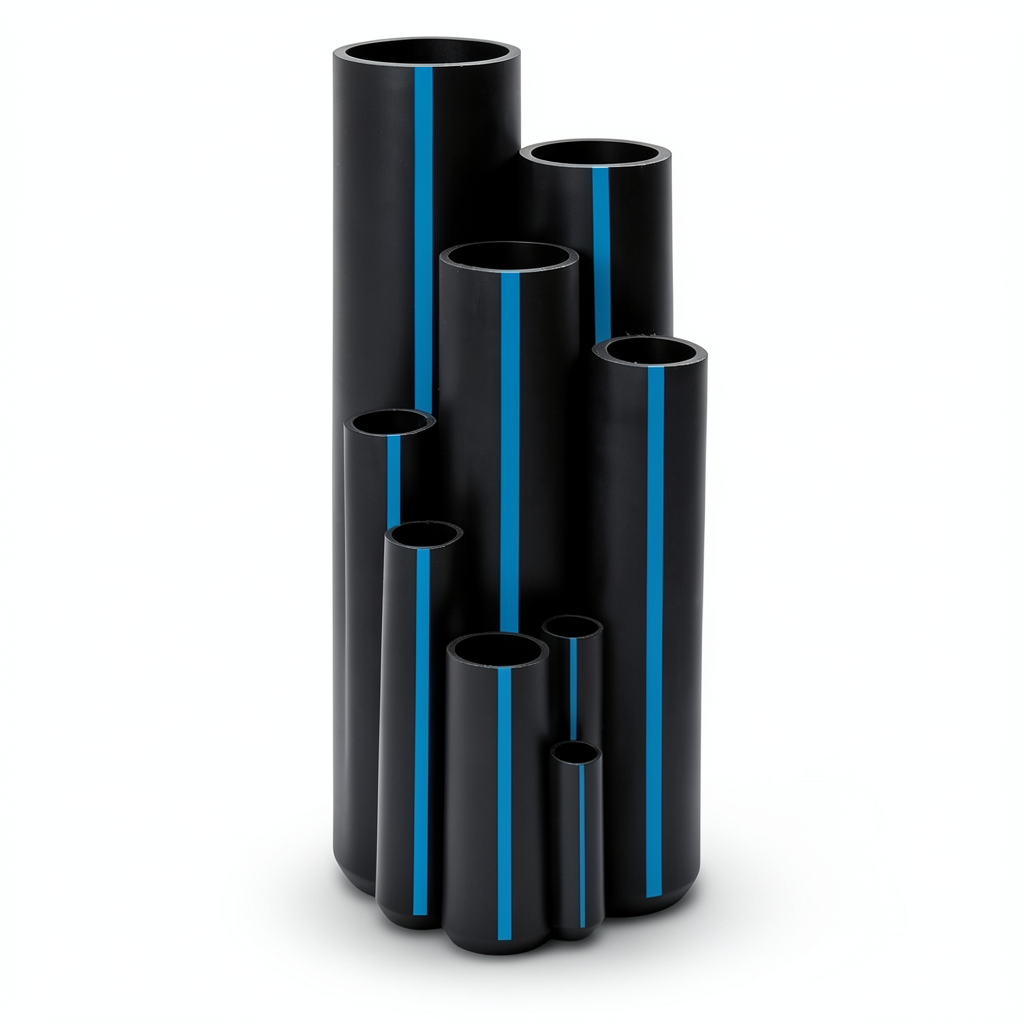 Sappco HDPE Pipes PE 100 Pressure 12.5 Bar Outside Diameter 180 mm Thickness 13.3 mm Black Color | SAPPCO
