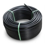 HDPE Plastic Coil Pipe Nominal Pressure 4 Bar PE 100 Outside Diameter 140 mm SDR 33 Black