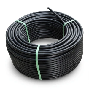 HDPE Plastic Coil Pipe Nominal Pressure 4 Bar PE 100 Outside Diameter 140 mm SDR 33 Black