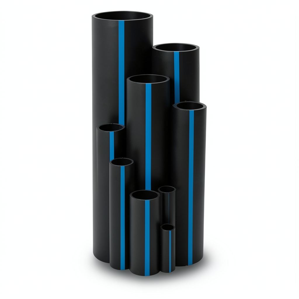 أنابيب HDPE سابكو PE 100 ضغط 12.5 بار قطر خارجي 200 مم سمك 14.7 مم لون أسود | سابكو