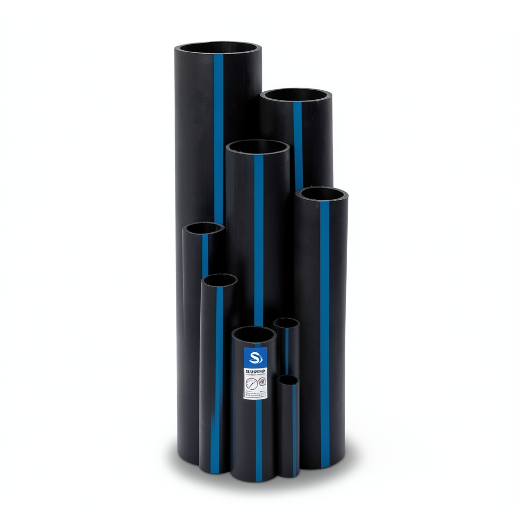 مواسير HDPE سابكو PE 100 ضغط 12.5 بار قطر خارجي 225 مم سماكة 16.6 مم لون أسود | سابكو