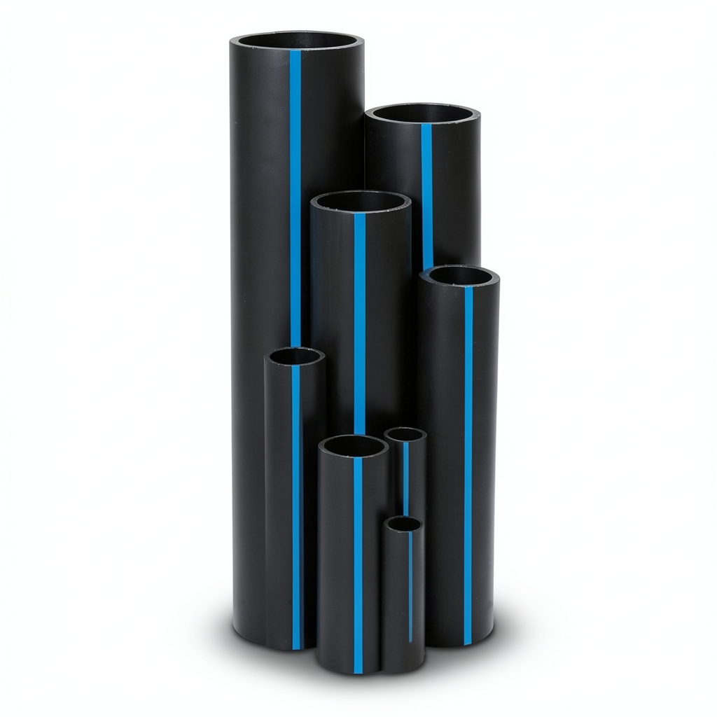 أنابيب HDPE سابكو PE 100 ضغط 12.5 بار قطر خارجي 250 مم سمك 18.4 مم أسود | سابكو