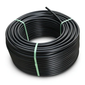 لفة أنابيب HDPE ضغط اسمي 9.9 بار PE 100 قطر خارجي 75 مم SDR 13.6 لون أسود