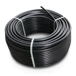 HDPE Plastic Coil Pipe PN 9.9 Bar PE 100, 90 mm Diameter, SDR 13.6, Black