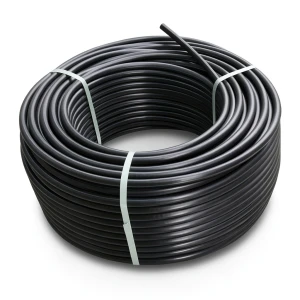 HDPE Plastic Coil Pipe PN 9.9 Bar PE 100, 90 mm Diameter, SDR 13.6, Black