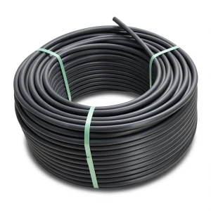 لفة أنابيب بلاستيك HDPE ضغط اسمي 9.9 بار PE 100 قطر خارجي 110 مم SDR 13.6 لون أسود