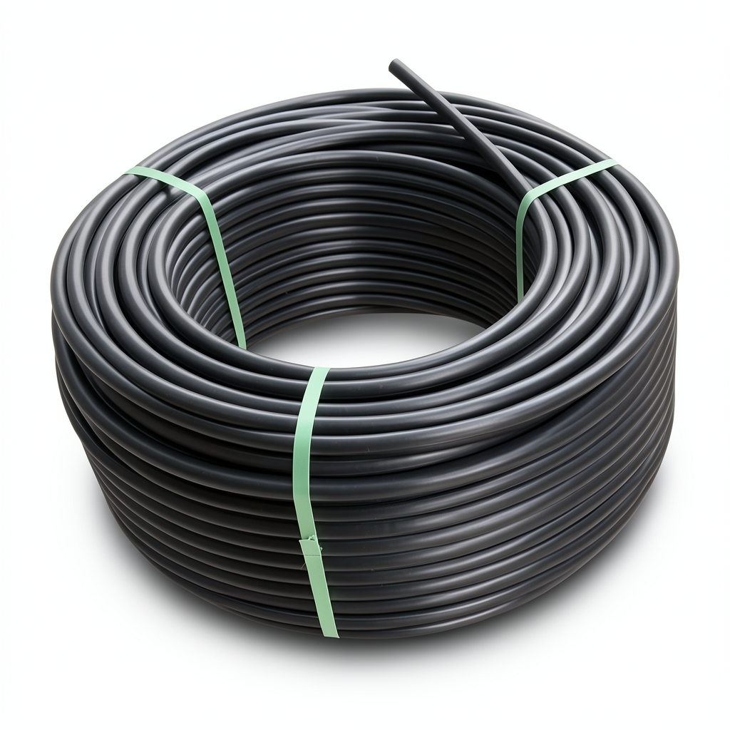 لفة أنابيب بلاستيك HDPE ضغط 9.9 بار PE 100 قطر خارجي 125 مم SDR 13.6 لون أسود
