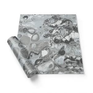Patterned Wallpaper Gray Color 10m x 0.53m, Model 73521