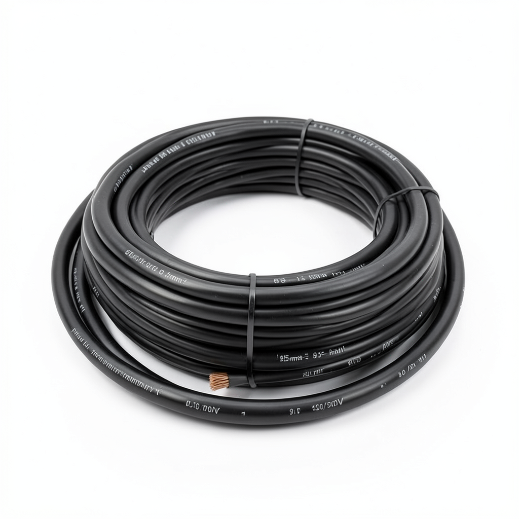 Copper Flexible Electric Wire 95mm2 450/750V PVC Insulation, Black | Al Fanar