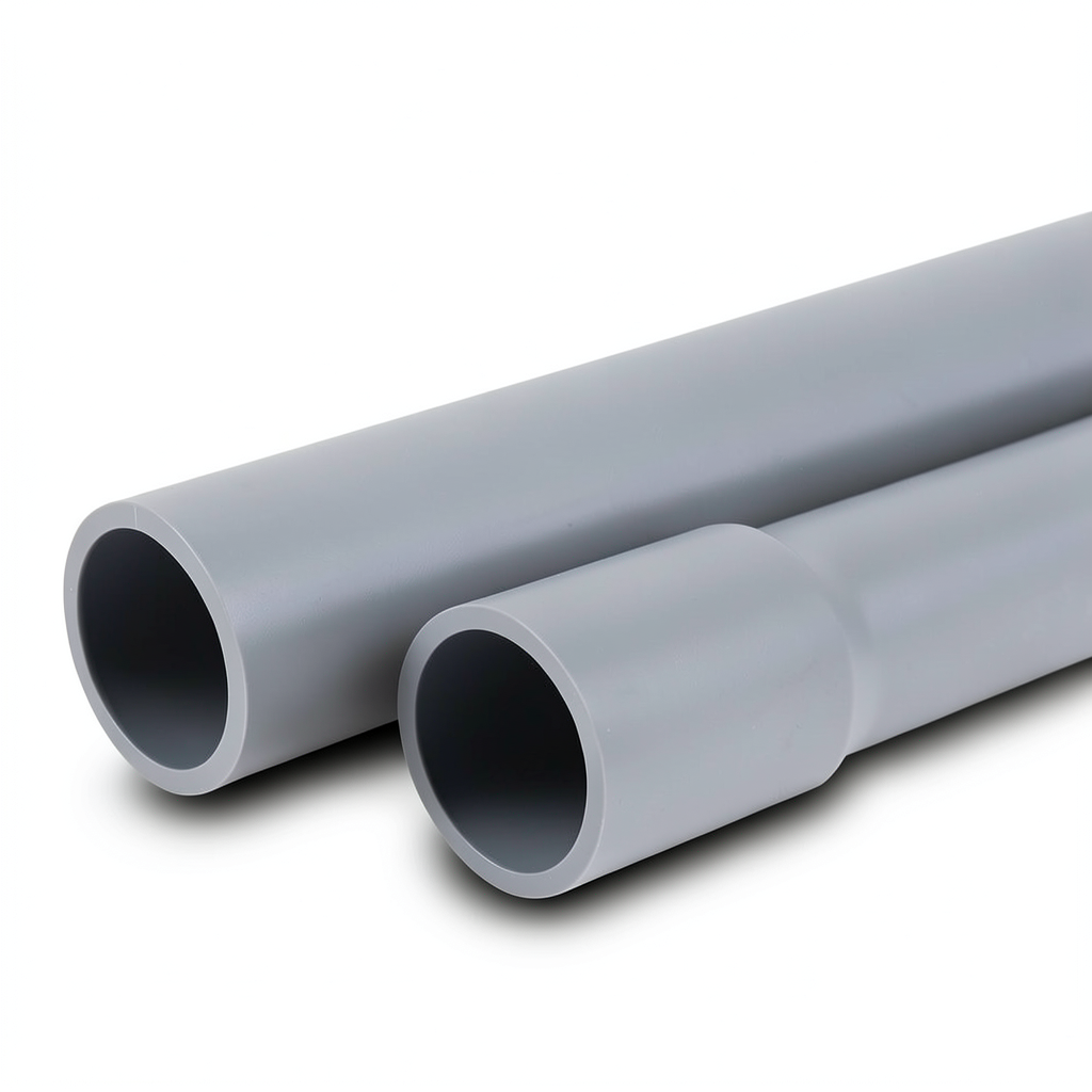 UPVC Pipes Nominal Pressure 11 Bar Size 3 inch Thickness 3.4 mm Gray