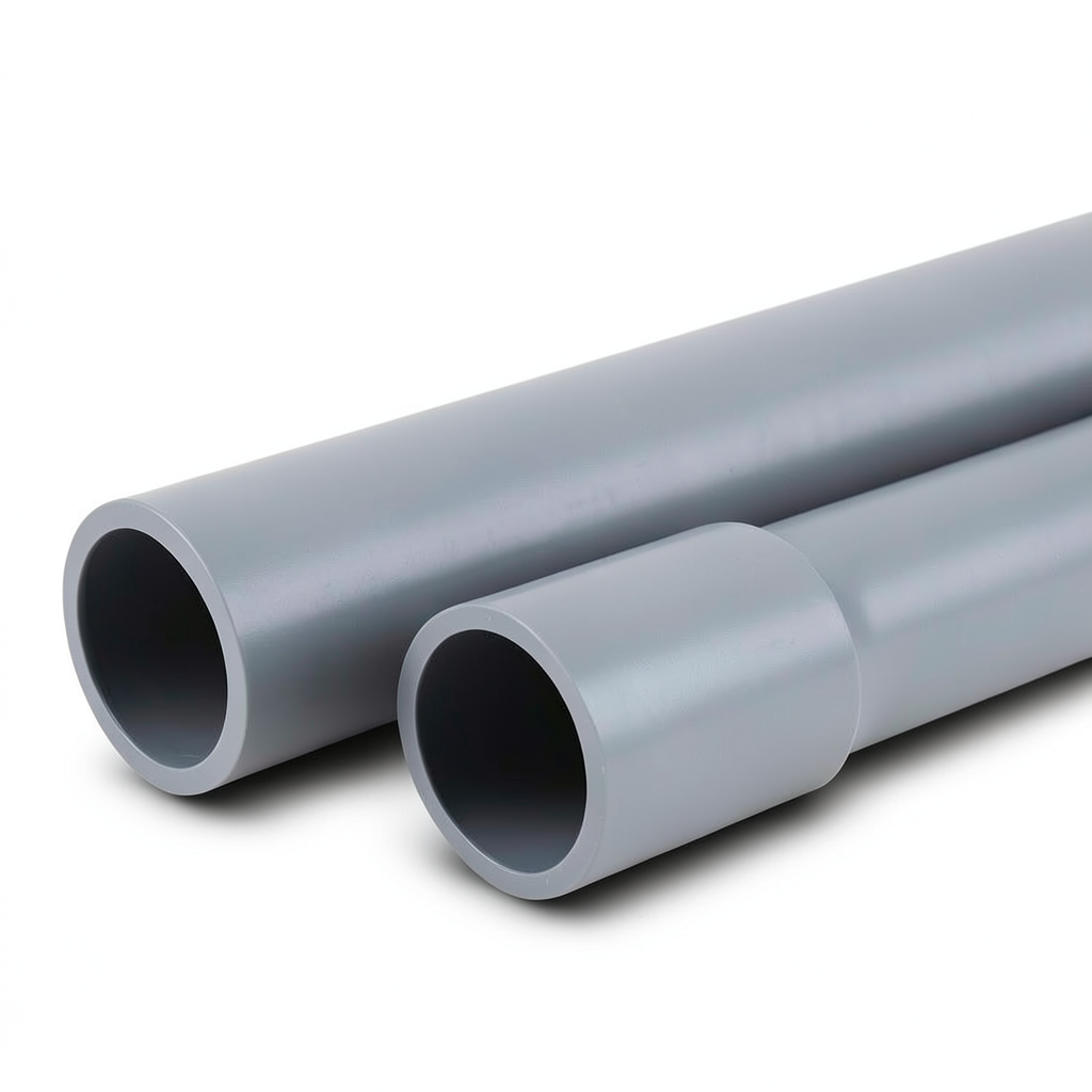UPVC Pipes Nominal Pressure 13.8 Bar Size 3/4 inch Thickness 1.5 mm Gray