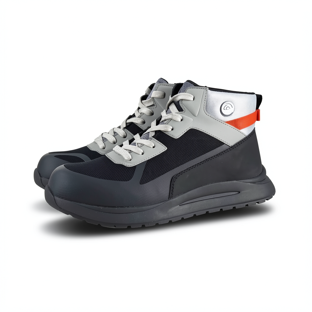 High-End Fiberglass Toe & Kevlar Plate Safety Sneakers