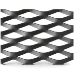 Hot Rolled Black Steel Expanded Metal Mesh Thickness 1.2 mm Width 1.22 m Length 3 m