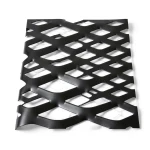 Hot Rolled Black Steel Expanded Metal Mesh Thickness 1.2 mm Width 1.22 m Length 7 m