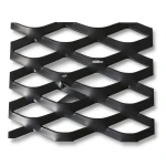 Hot Rolled Black Steel Expanded Metal Mesh Thickness 1.2 mm Width 1.22 m Length 6 m