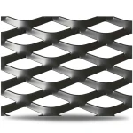 Hot Rolled Black Steel Expanded Metal Mesh Thickness 1.4 mm Width 1.22 m Length 1 m