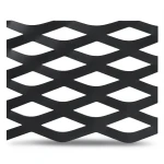 Hot Rolled Black Steel Expanded Metal Mesh Thickness 1.4 mm Width 1.22 m Length 2 m